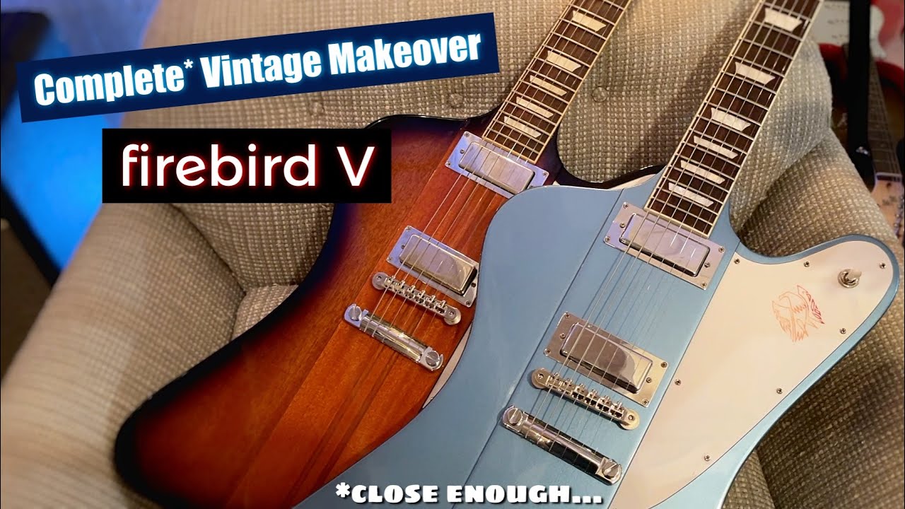 Gibson Firebird V Makeover! Modern to Vintage Style Conversion