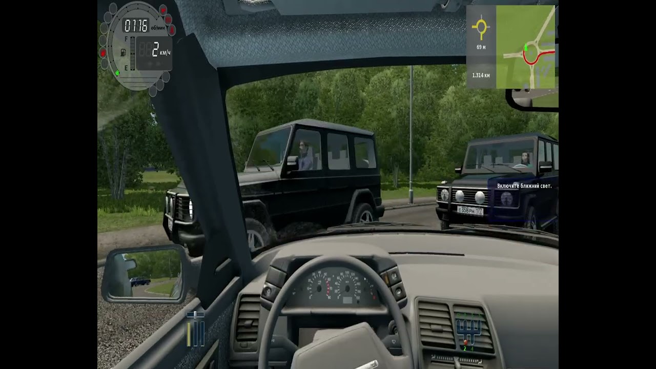 едем на границу в City Car Driving