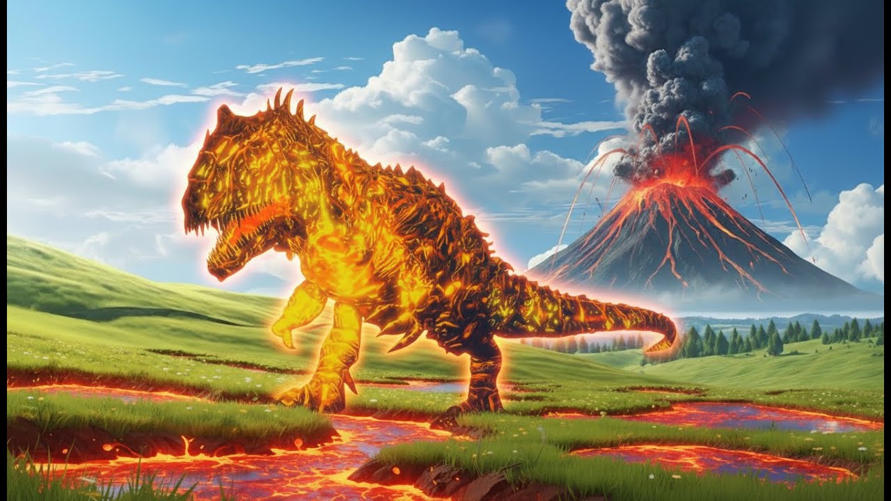 Becoming LAVA GIGA in primal pursuit roblox