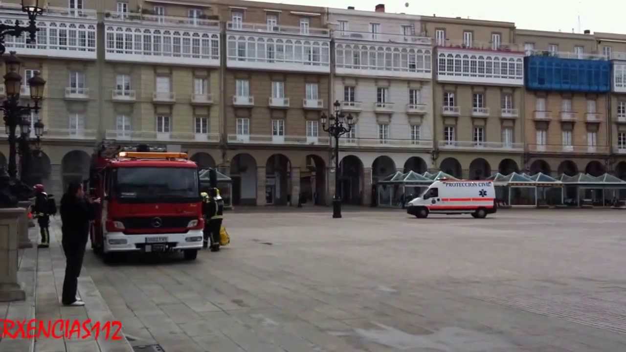 Simulacro de Incendio Ayuntamiento de A Coruña