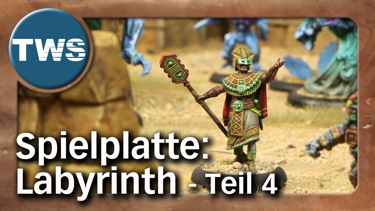 Geschafft: die Labyrinth-Spielplatte für Summoners – Teil 4 (Tabletop, Fantasy, Making-of, TWS)