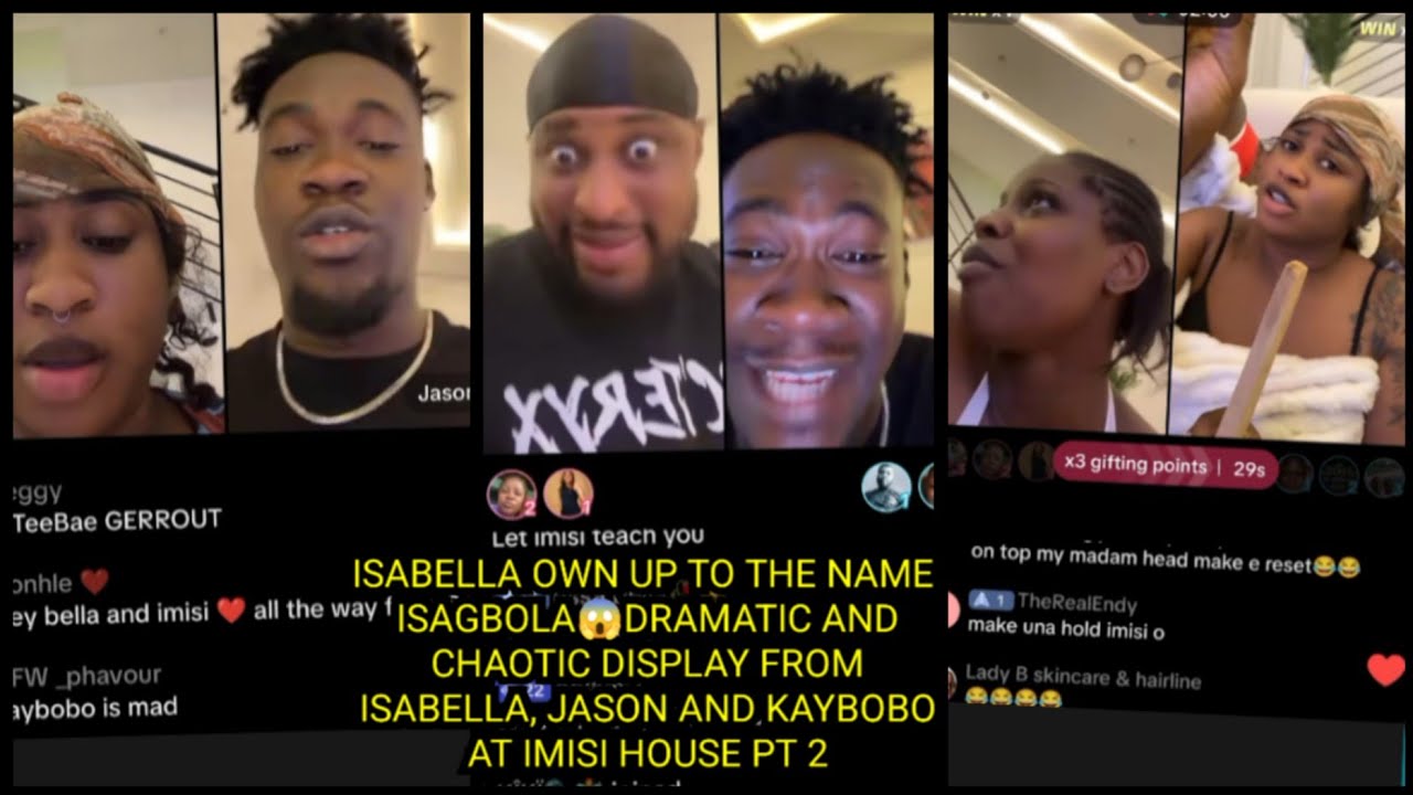 Драматичное и хаотичное зрелище от Изабеллы, Джейсона и Кайбобо в доме Имиси, часть 2.