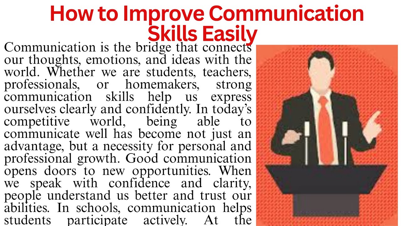 Importance of Communication Skills | Learn How to Speak Better Today |Reading Comprehension Passage