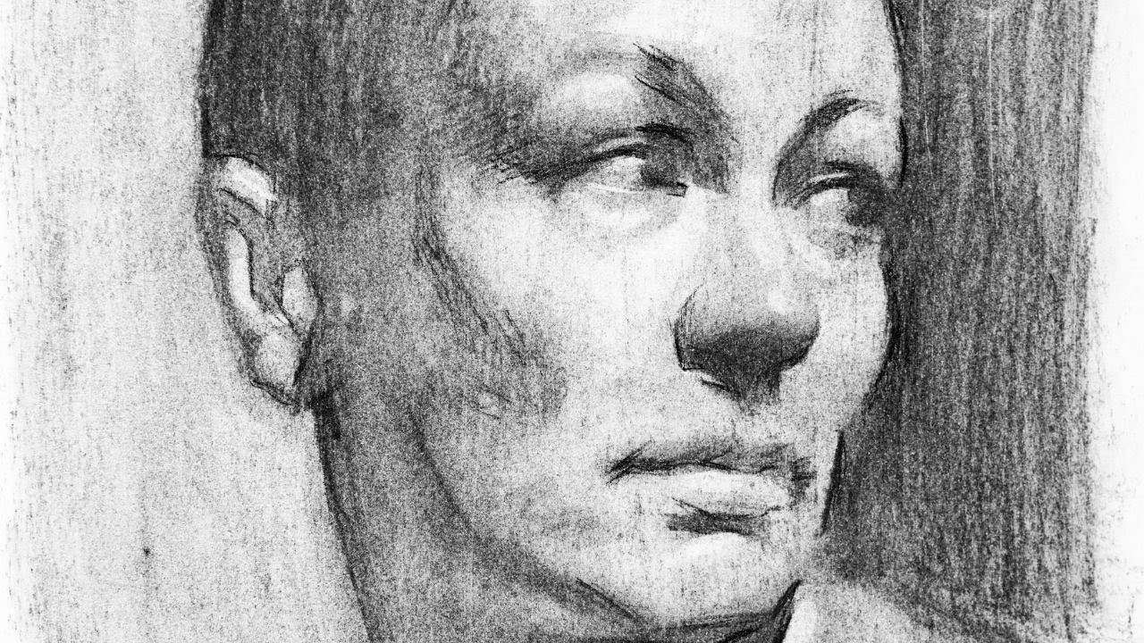 Drawing a striking portrait in charcoal (free class)