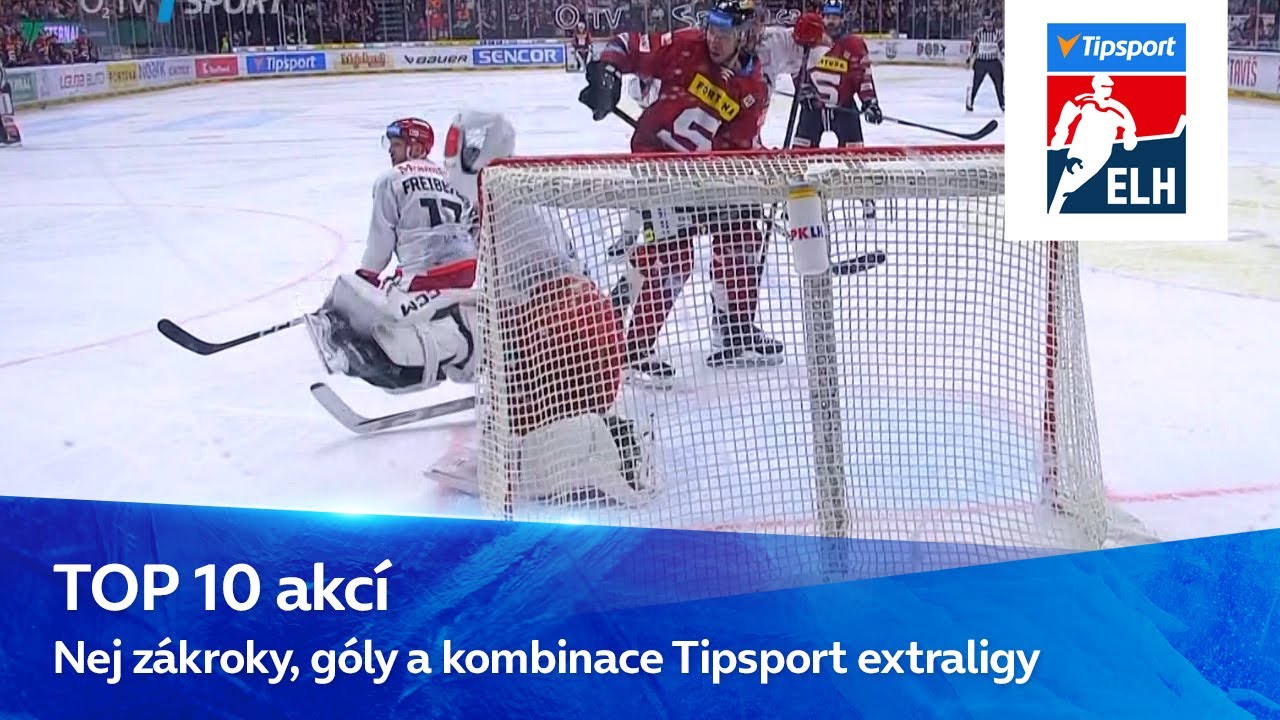 Top hokejové momenty: Nej zákroky, góly a kombinace Tipsport extraligy