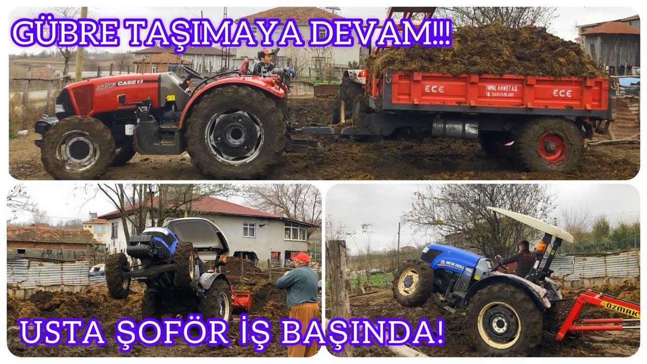 KEPÇE BÖYLE KULLANILIR!!! GÜBRE TAŞIMAYA DEVAM! CASE VE NEW HOLLAND İŞ BİRLİĞİ!!! Vlog