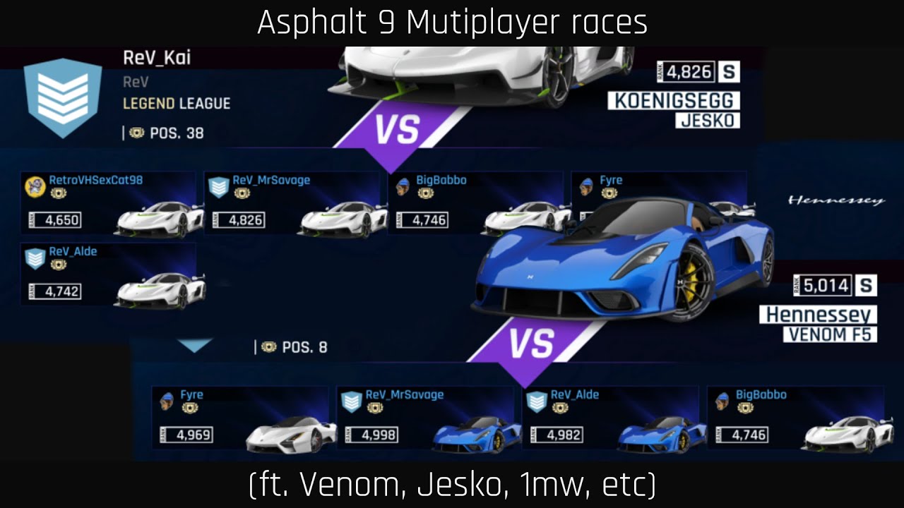 Asphalt 9 | 12 Multiplayer Races (ft. Fast cars)
