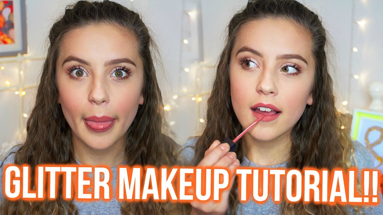 GLITTER EYE MAKEUP LOOK!!!!| Oliviagrace