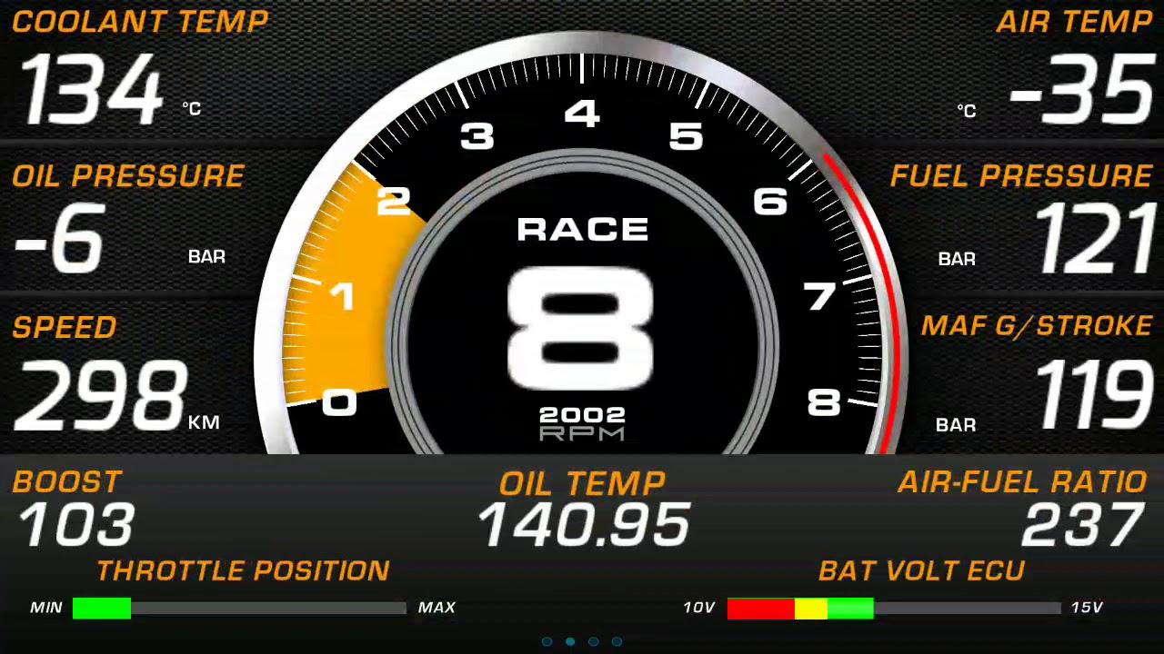 RealDash - Custom Theme Motec C125