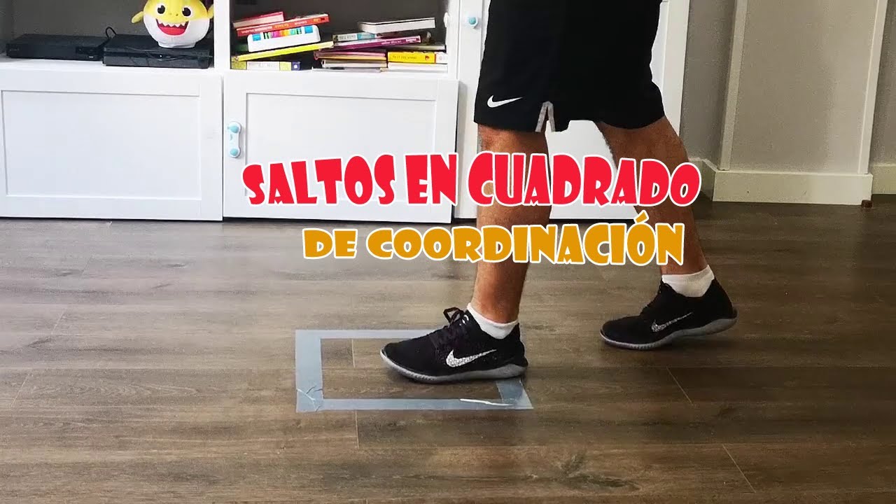 SALTOS EN CUADRADO DE COORDINACIÓN. EDUCACIÓN FÍSICA EN CASA.