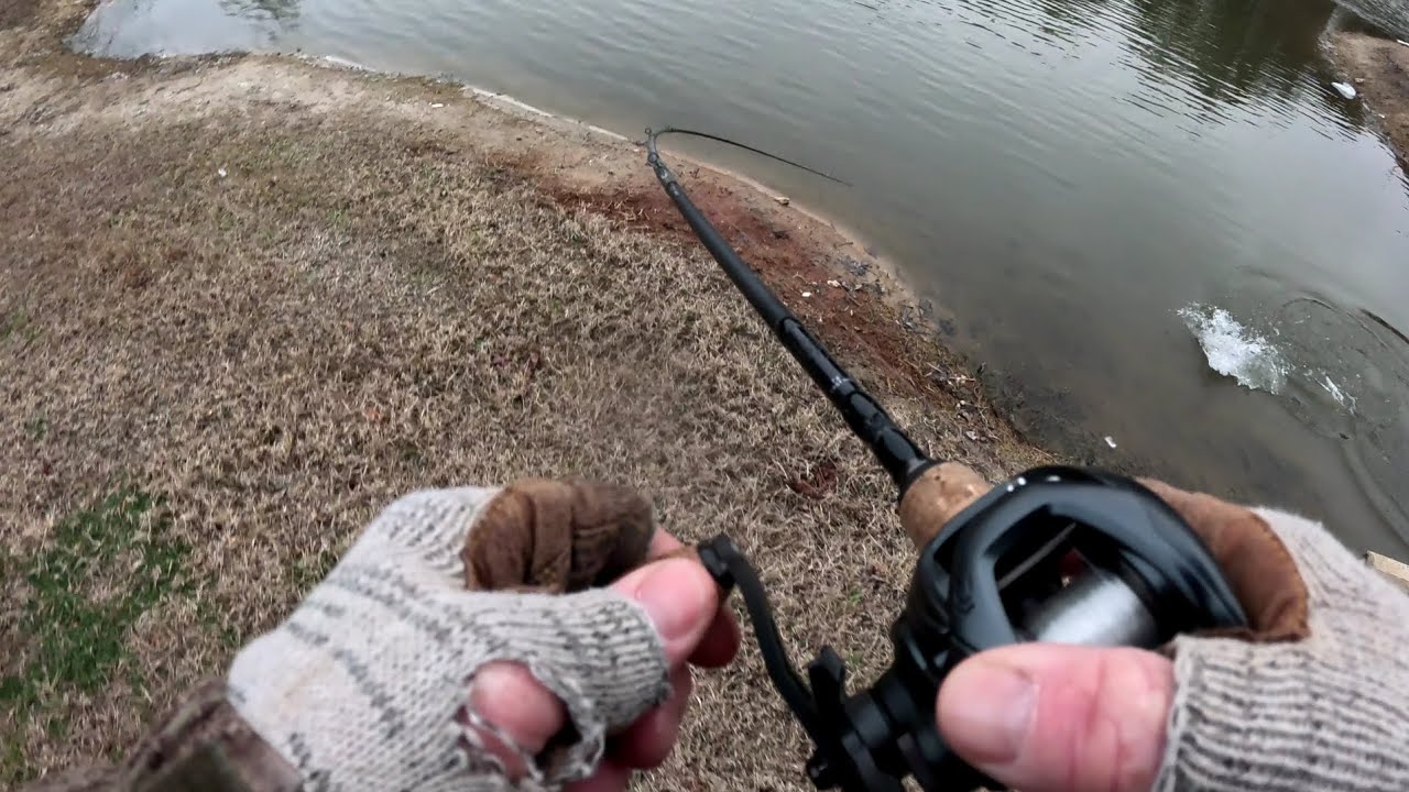 No skunk on a freezing winter day!🥶🥶🥶 #daiwa #bassfishing 