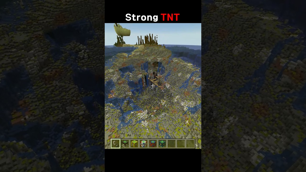 Minecraft Strong TNT🧨 #minecraft #shorts