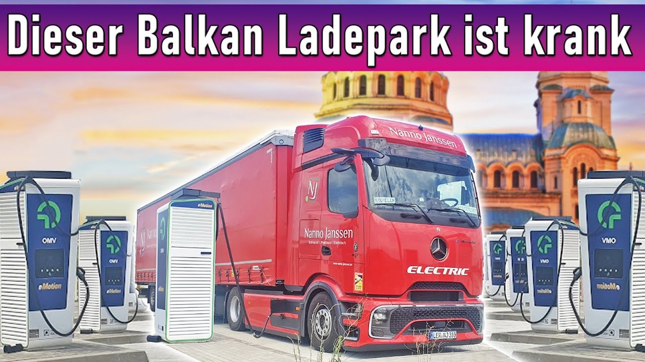 Die erste Fahrt in die TÜRKEI mit dem eActros 600 (40 Tonnen) endet hier...