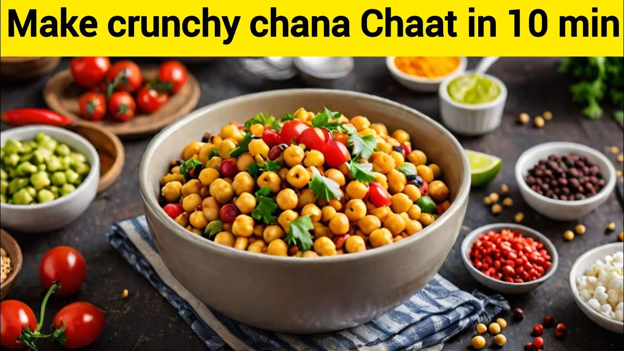10-Minute Crunchy Chana Chaat!|by flavor fusion kitchen and vlogs