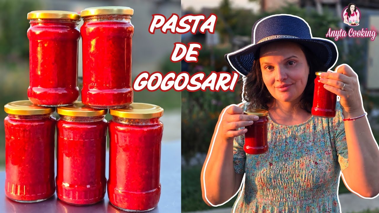 PASTA DE GOGOSARI🫑Ardei cu doar 3 Ingrediente - Fără Conservanți Ideală pentru Mâncăruri Savuroase!😍