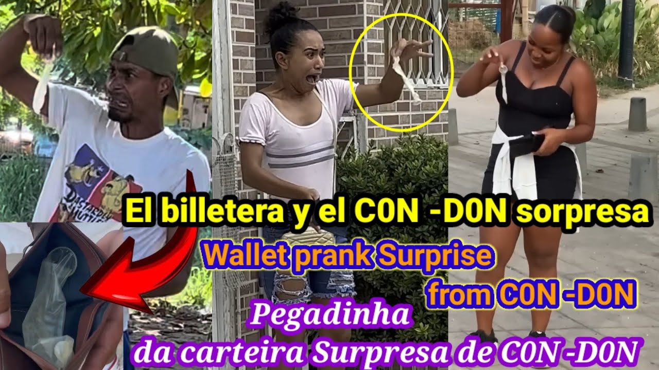 El billetera y el C0N -D0N sorpresa /Pegadinha a carteira Surpresa de C0N -D0N/Wallet prank