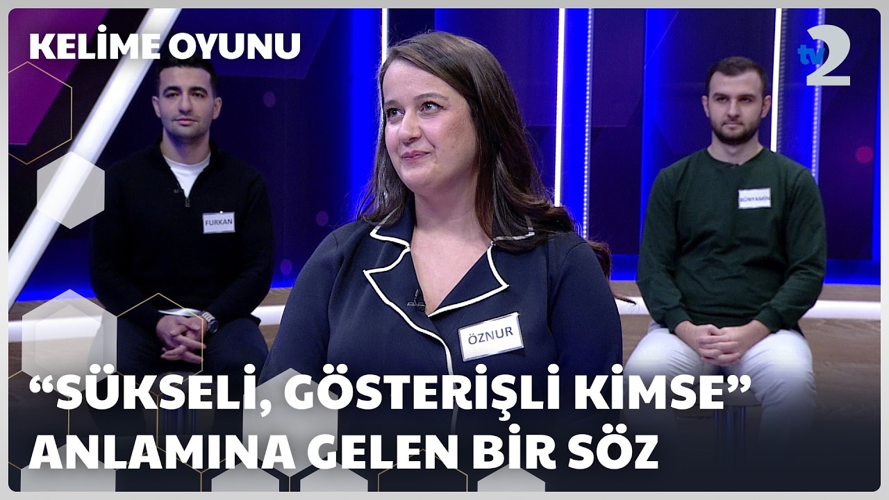 Mecaz olarak &ldquo;s&uuml;kseli, g&ouml;sterişli kimse&rdquo; anlamına gelen bir s&ouml;z | Kelime Oyunu