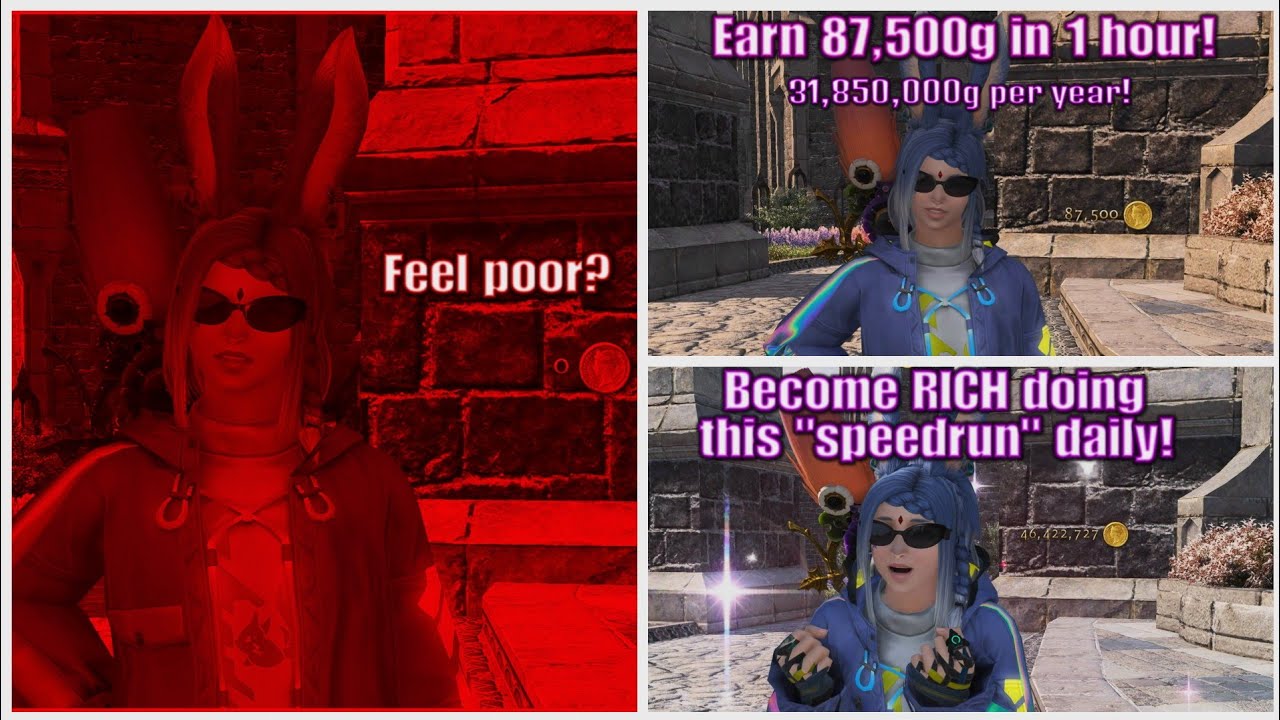 One Hour Grind A Day To Make You SUPER Rich in FFXIV!