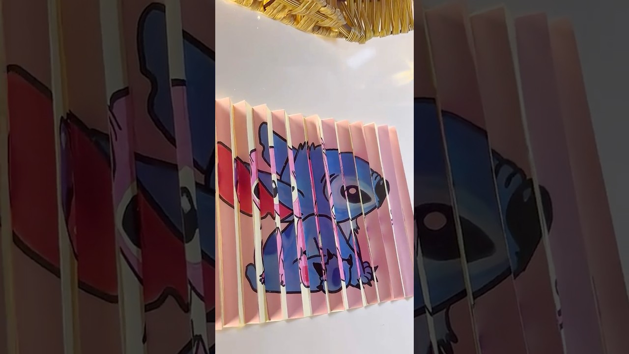 Magic Paper Illusion &ndash; Tabula Scalata / Agamograph Tutorial&rdquo;#shortfeed #art #painting #papercraft #