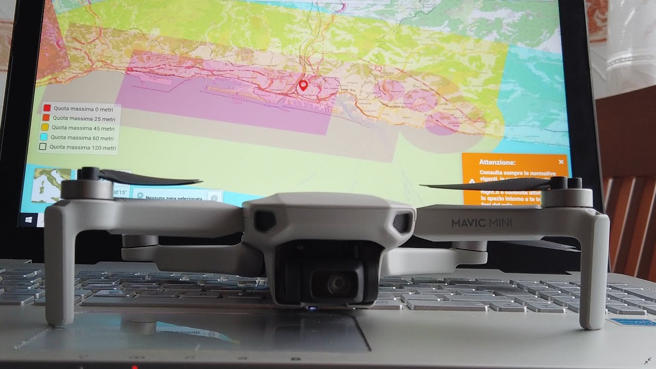 DJI MAVIC MINI nella NO FLY ZONE aeroporto di Genova