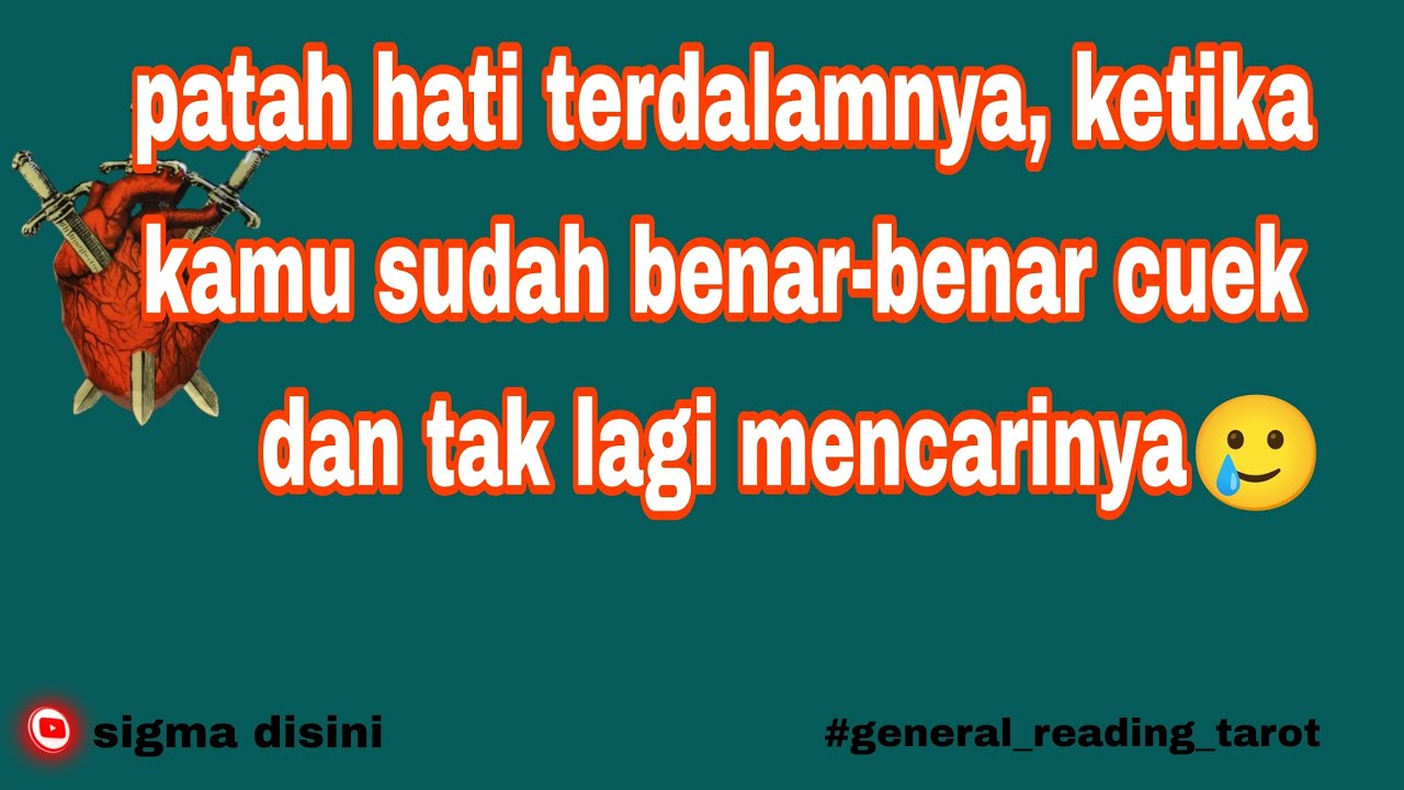 ☂️CUEKMU BIKIN DIA SANGAT PATAH HATI,😔🥲☂️#tarot #zodiak #tarotreader #sigmatarot #allzodiak 