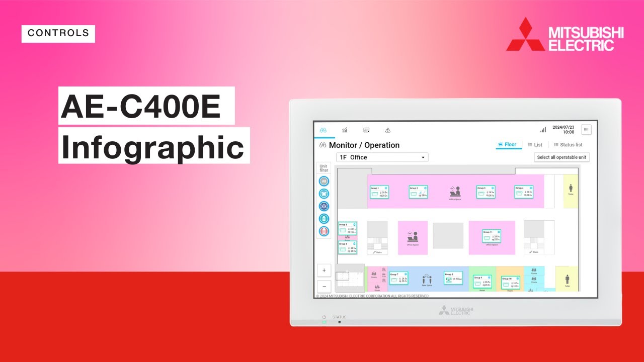 AE-C400E Infographic | Mitsubishi Electric