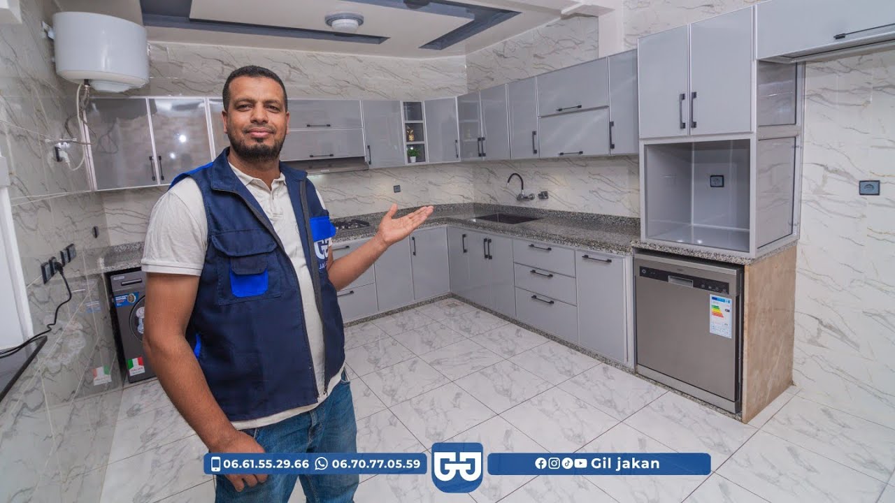 📍فيديو جديد لمطبخ عصري متناسق 💙👇جودة عالية/تصاميم راقية  #Gil_Jakan_Aluminium