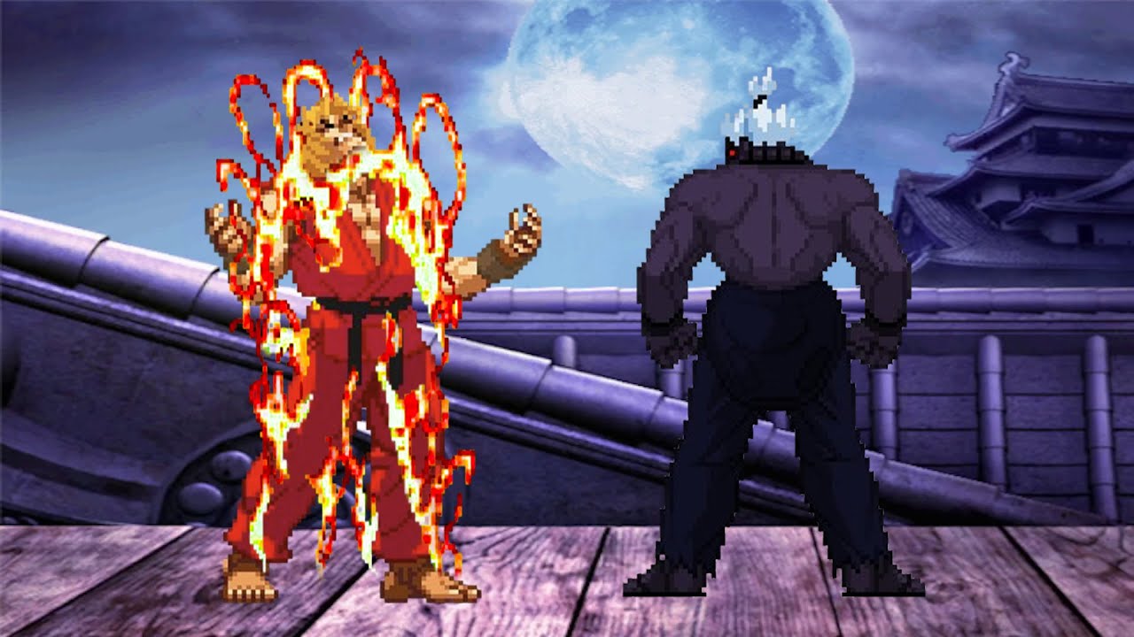 FIRE KEN VS SHIN ONI AKUMA