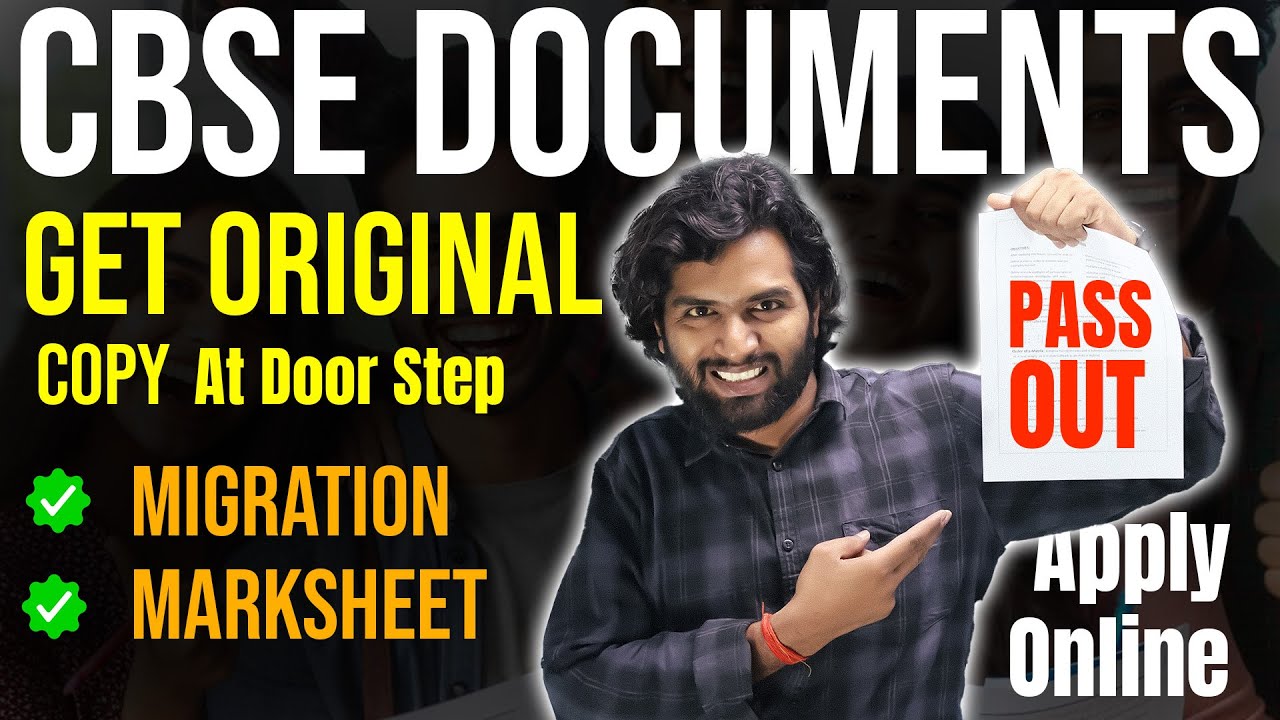 Apply for CBSE Original Copy Marksheet, Migration or Passing Certificate | Home Delivery Marksheet