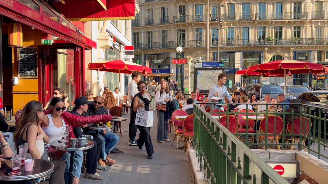 Explore Paris Busy Streets | 4K