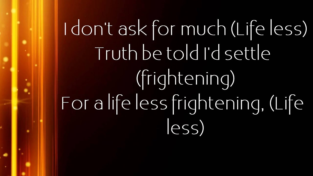 Rise Against- Life Less Fightening (Lyrics)