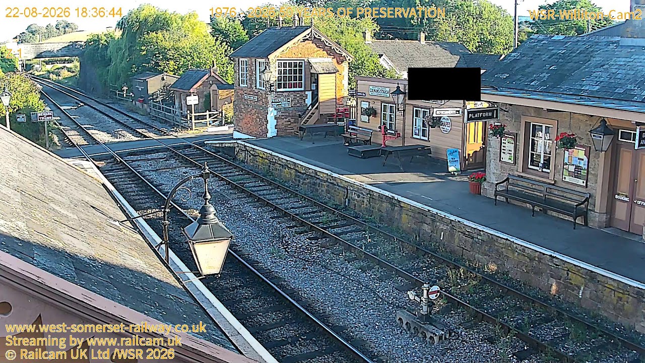 WSR - Williton Camera 2, West Somerset Railway, Somerset UK | Railcam LIVE
