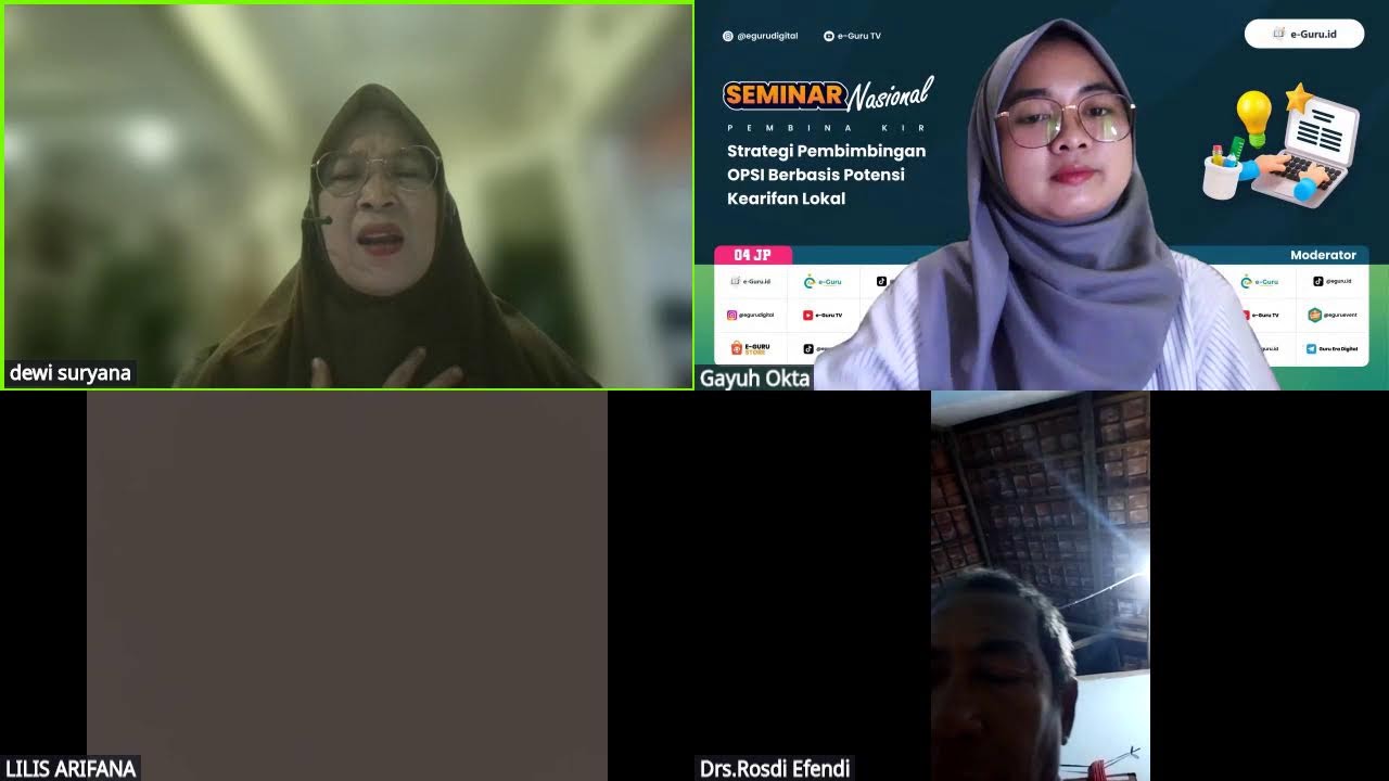 Seminar 4JP - Memahami dan Mendorong Partisipasi Siswa dalam Lomba OPSI, Tantangan dan Solusinya