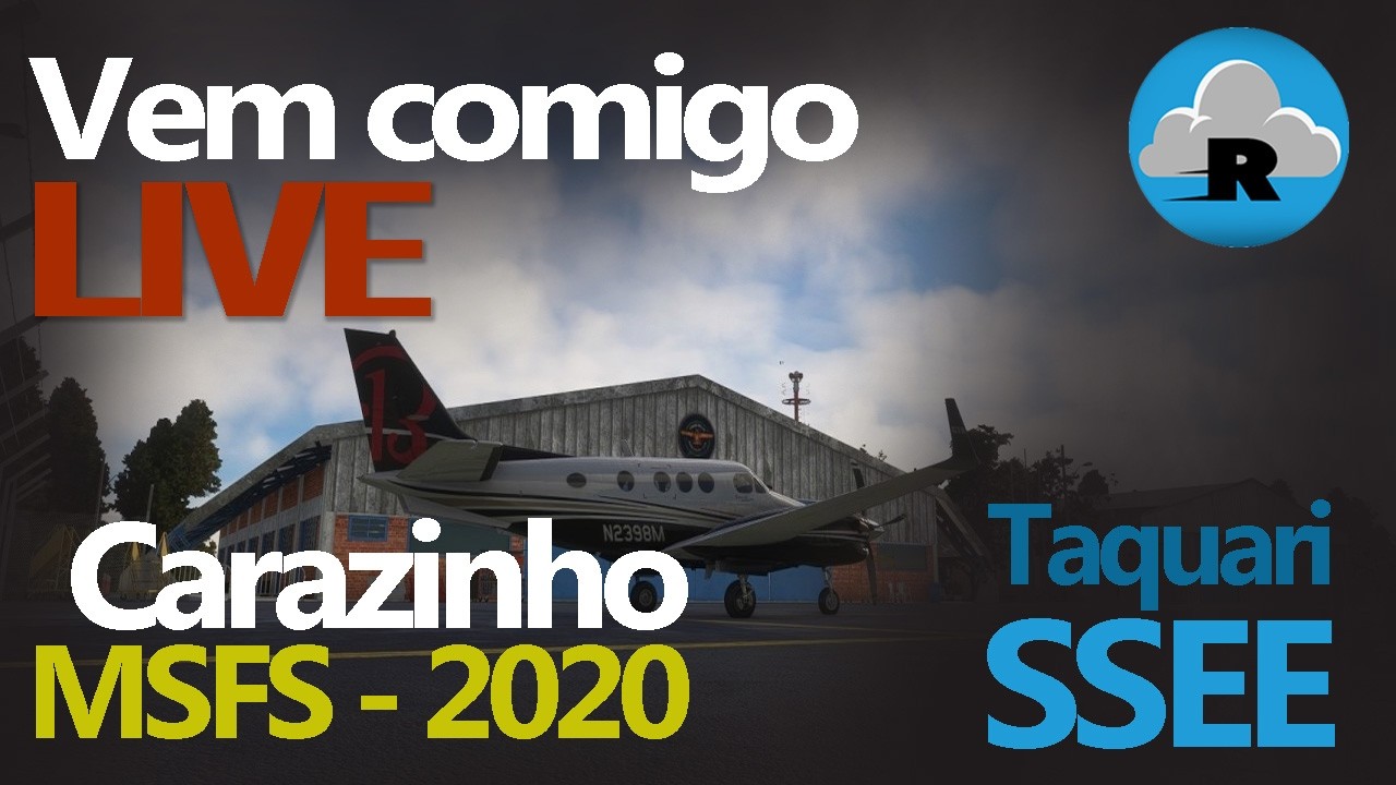 AO VIVO | C90 GTX ✈️ Vamos sair de Carazinho no RS | MSFS 2020