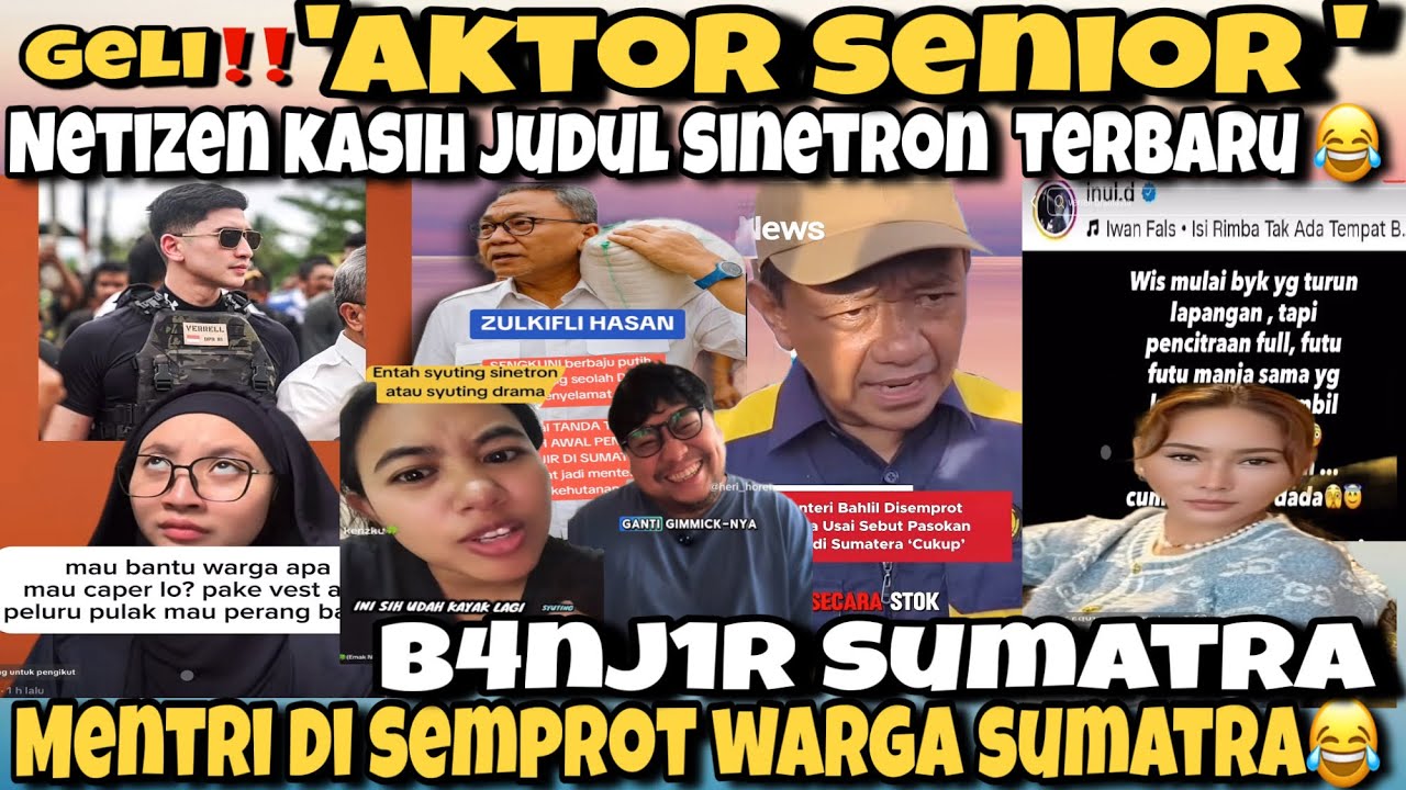 PANGGUL BERAS UNTUK WARGA‼️PLIS GANTI GIMIK NYAH WKWK-APES ! MENTRI DI S3MPROT WARG4 SUMATRA 
