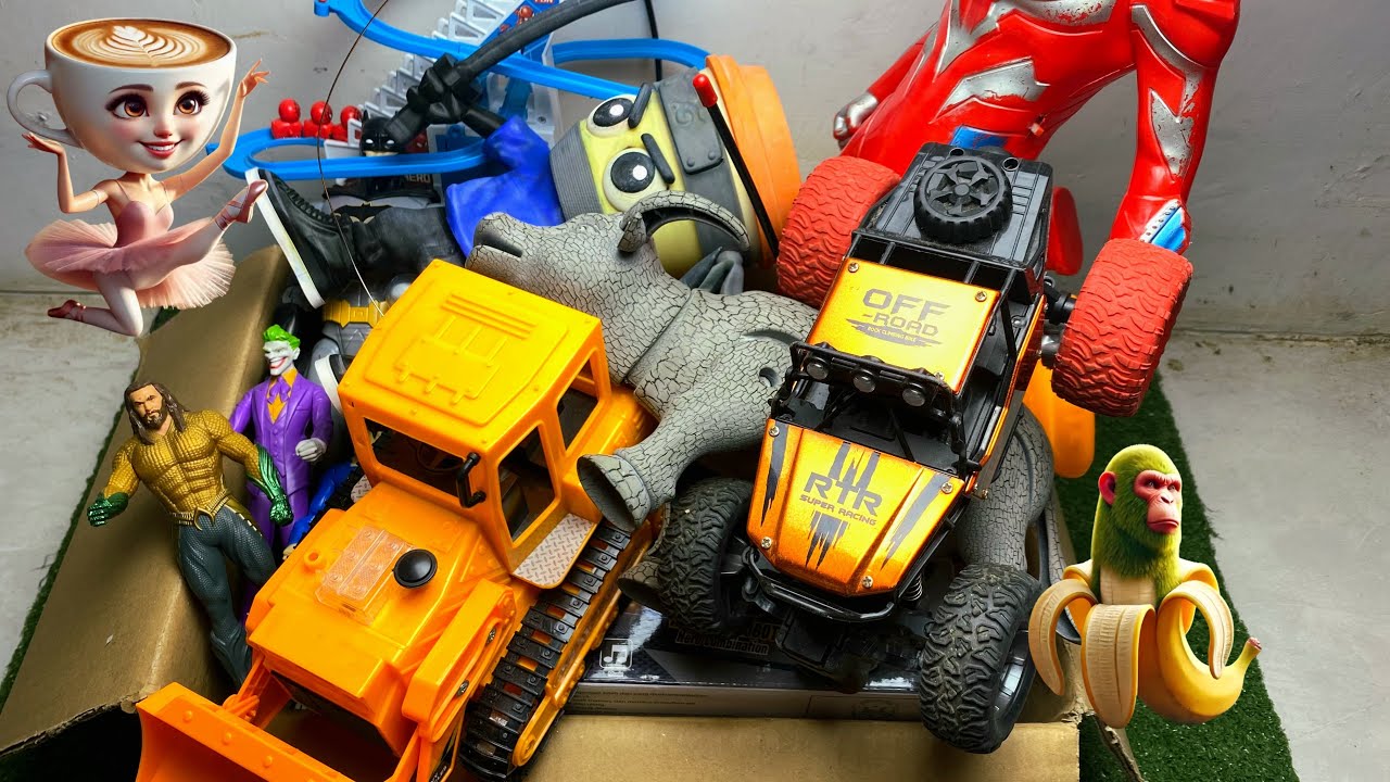 Toys asmr minutes satisfying with unboxing,toys collection, police cars,tank, truck,train thomas | 2