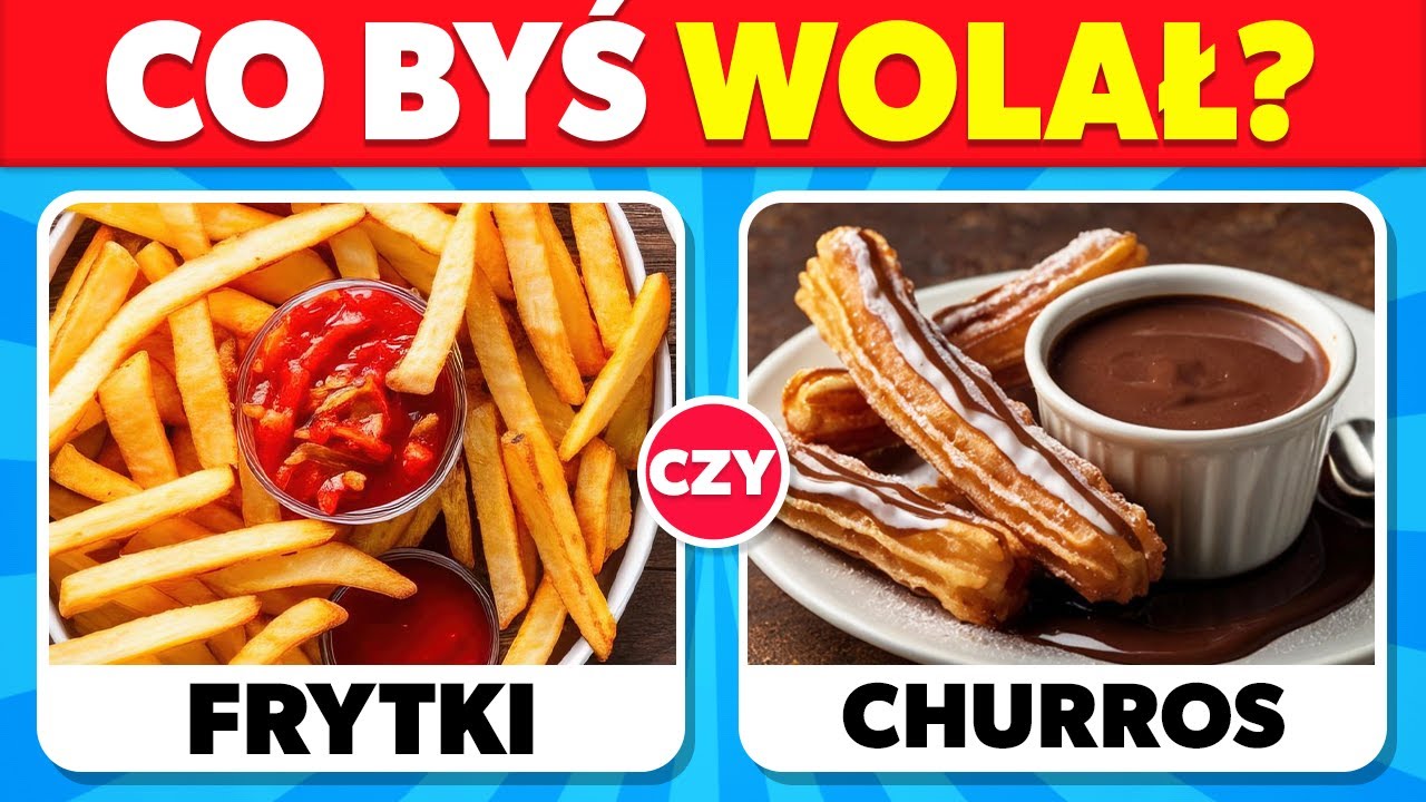 Co Bys Wolał...? 🍟🍧 Słodkie czy słone jedzenie 🍨 Słodko i słono 🍔