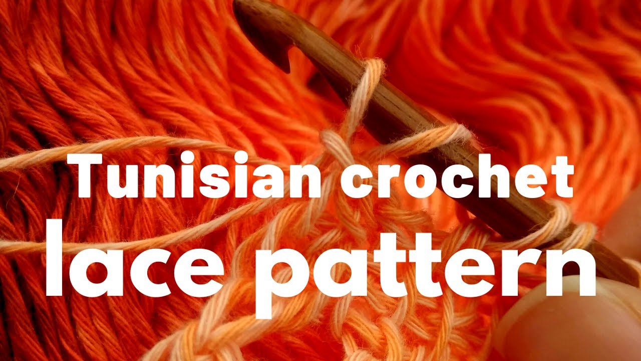 Tunisian crochet lace rectangle shawl pattern - Imperial topaz wrap