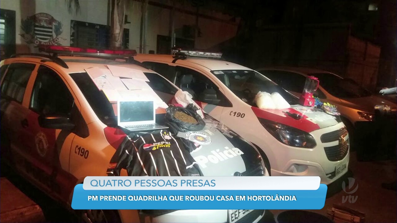 Quadrilha que roubava é presa em Hortolândia