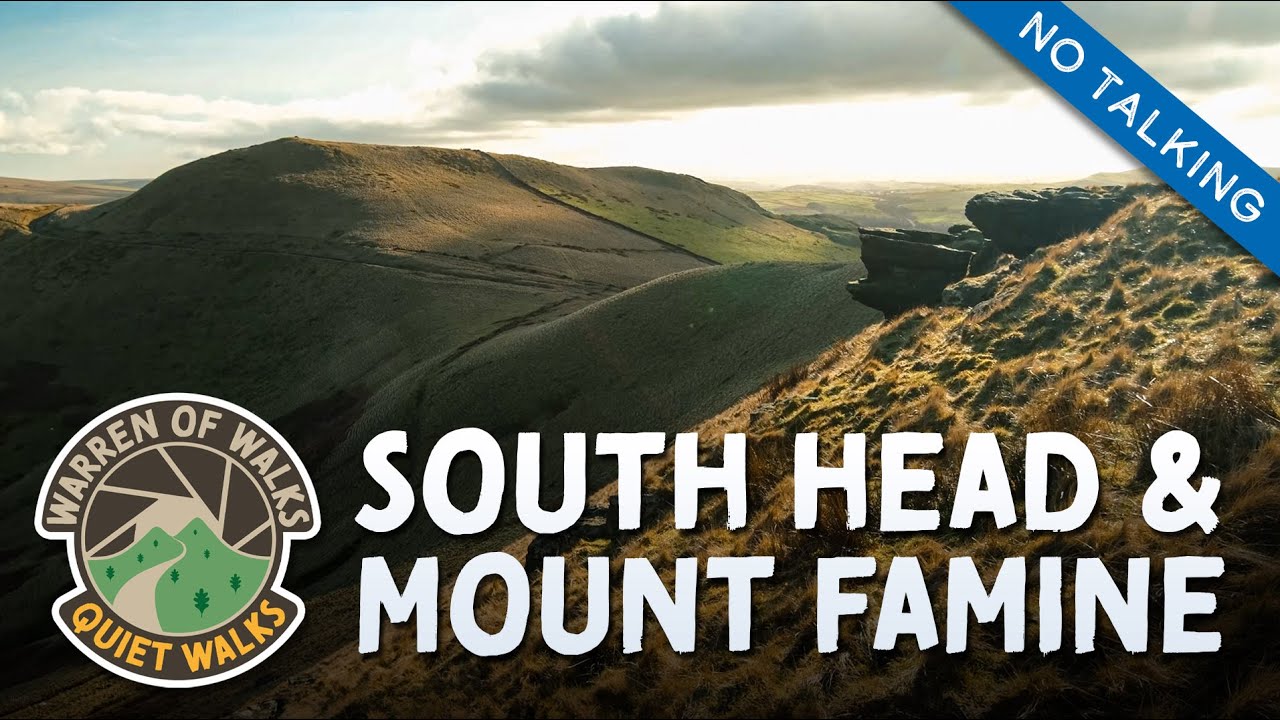 PEAK DISTRICT WALKING TOUR - Twin Peaks, Moody Skies, Panoramic Views ⛰️ South Head & Mount Famine 🌳