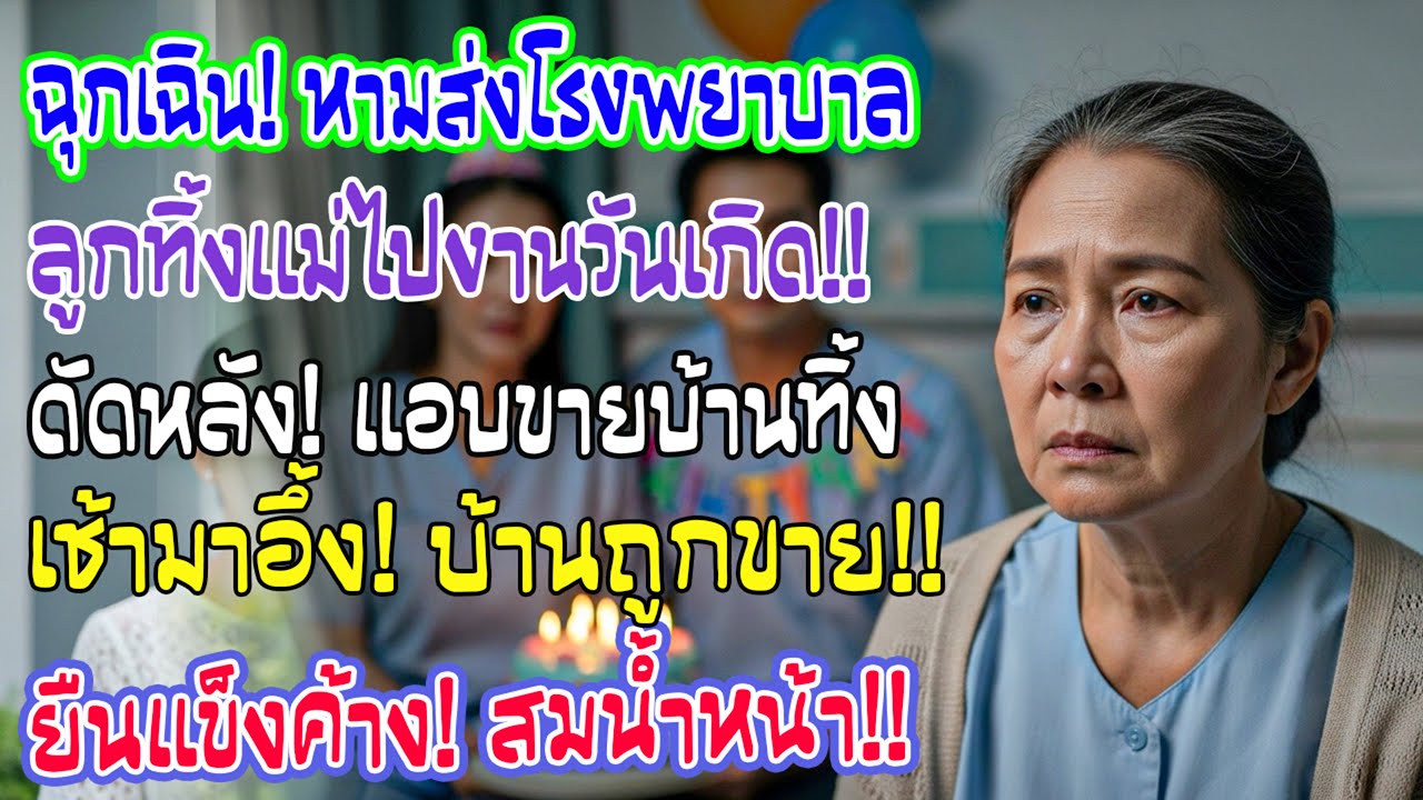 ถูกหามส่ง รพ. ลูกทิ้งไปงานเลี้ยง คืนนั้นแม่ตัดสินใจขายบ้าน เช้ามาลูกกลับถึงบ้านยืนตัวแข็งทื่อ