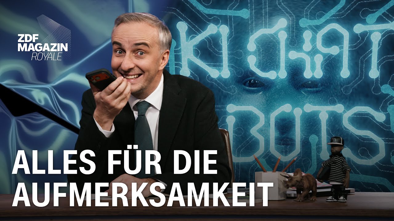 Schleimen, Lügen, Dranbleiben: ChatGPT und andere KI-Chatbots | ZDF Magazin Royale