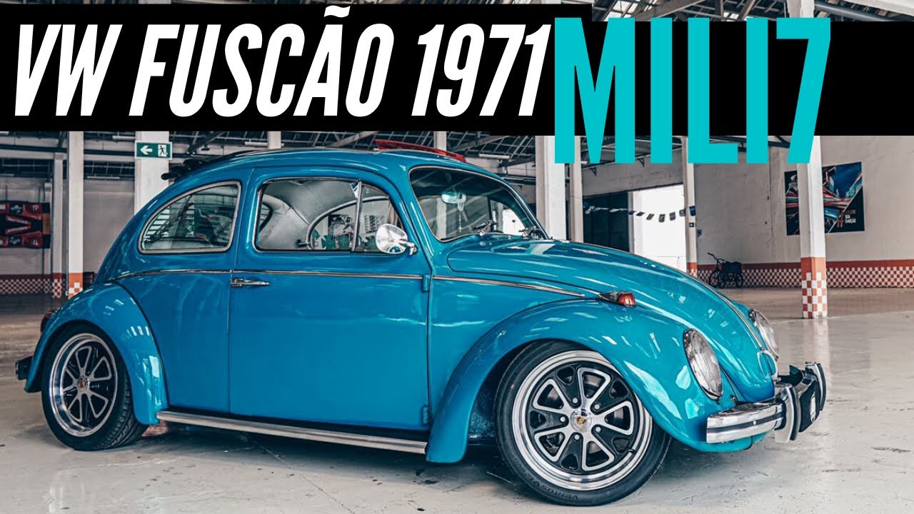 VW FUSCA 1971 AZUL PAVÃO - MILI7