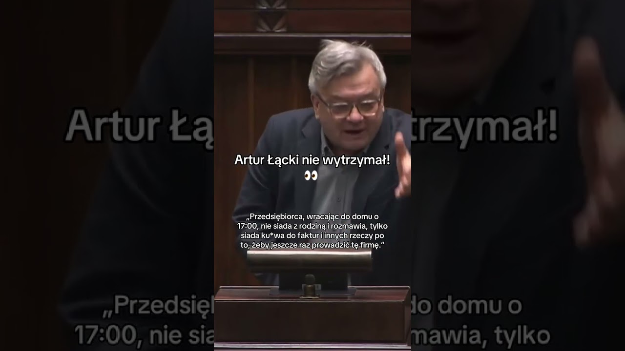 TEGO NIKT SIĘ NIE SPODZIEWAŁ! ARTUR ŁĄCKI WYBUCHŁ NA M&Oacute;WNICY