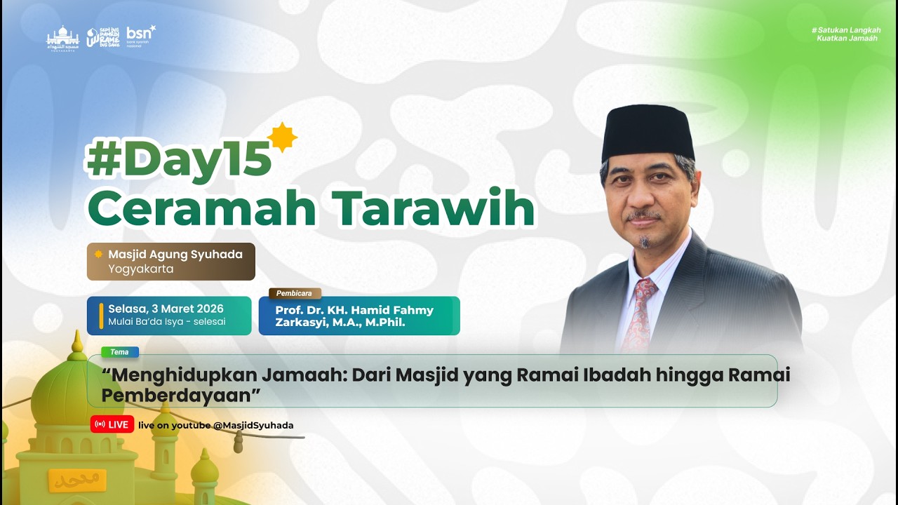 🔴LIVE Ceramah Tarawih | Prof. Dr. KH. Hamid Fahmy Zarkasyi, M.A., M.Phil.
