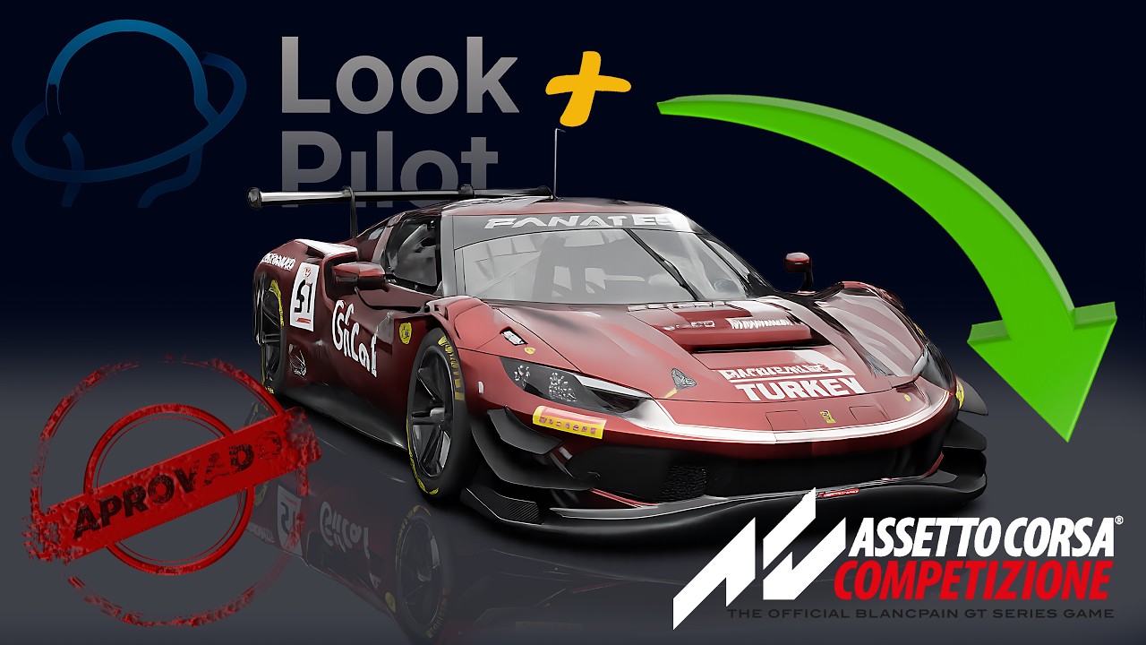 Testei o LookPilot Com Assetto Corsa Competizione