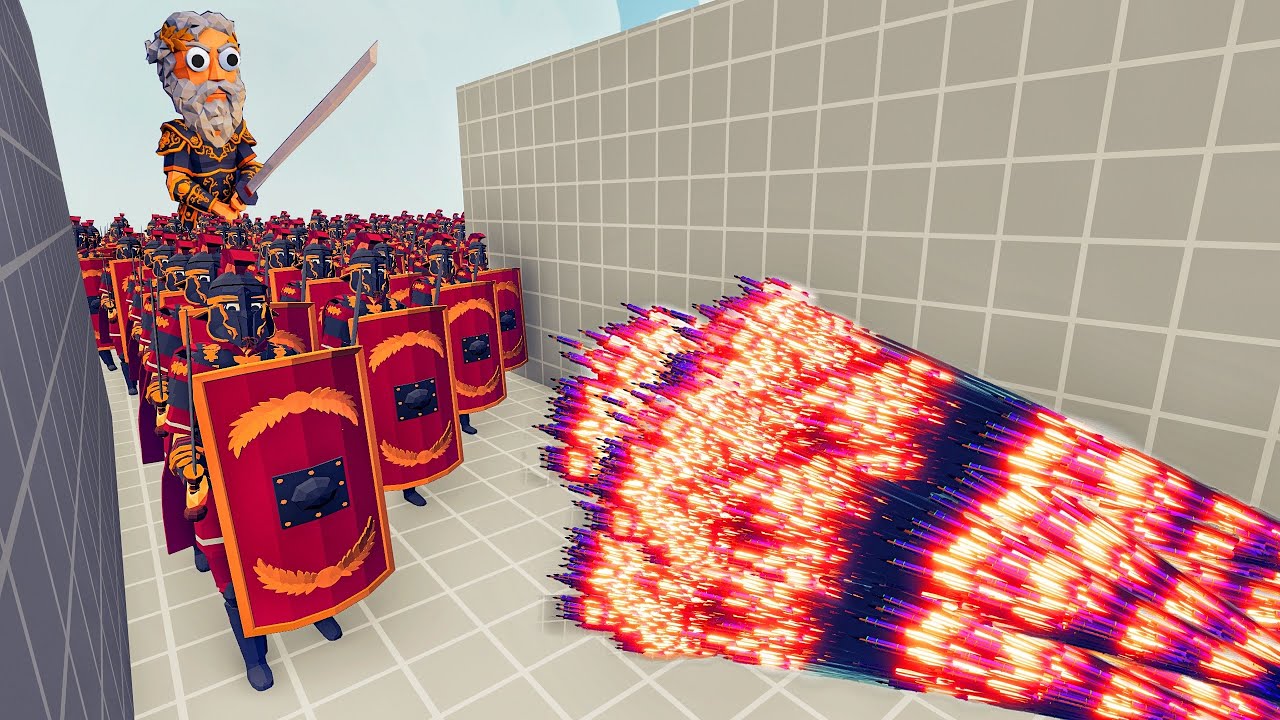 100x ROMAN ARMY + CAESAR vs EVERY GOD - Totally Accurate Battle Simulator TABS