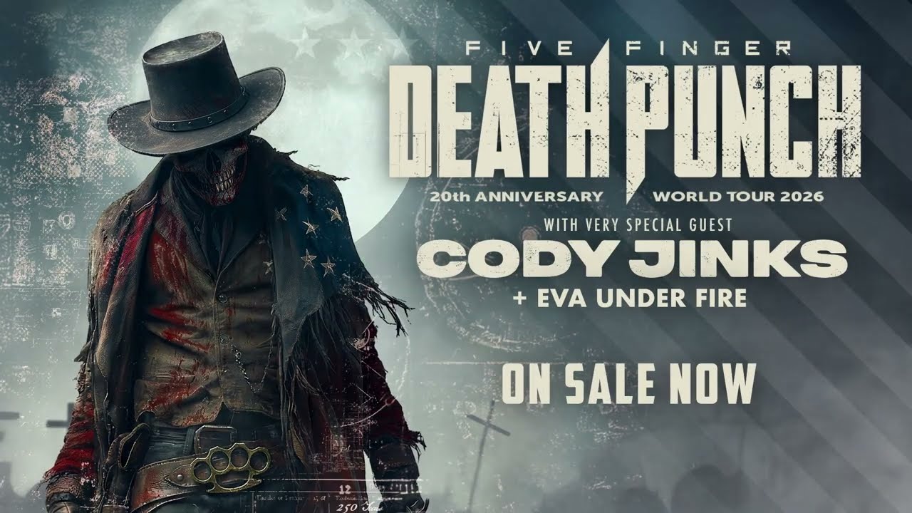 Five Finger Death Punch 20th Anniversary Tour 2026 - TICKETS ON SALE NOW!
