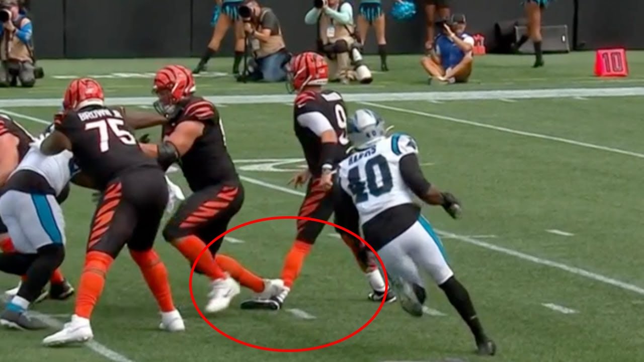 Joe Burrow Suffers Ankle Injury vs Panthers