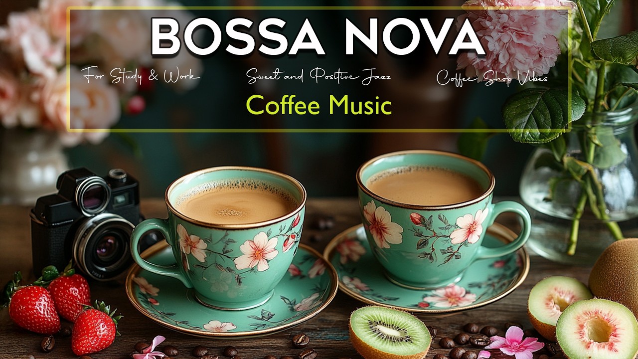 Coffee Shop Vibes｜Sweet and Positive Bossa Nova Jazz for Study & Work｜Upbeat Mood & Chill Out Jazz